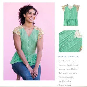 Matilda Jane - Free to Be Top - Sz M - NWT